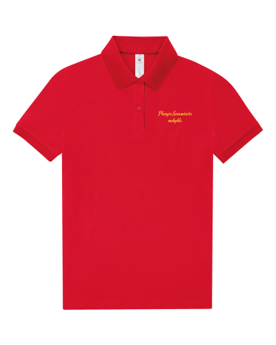 Polo marškinėliai merginoms su užrašu