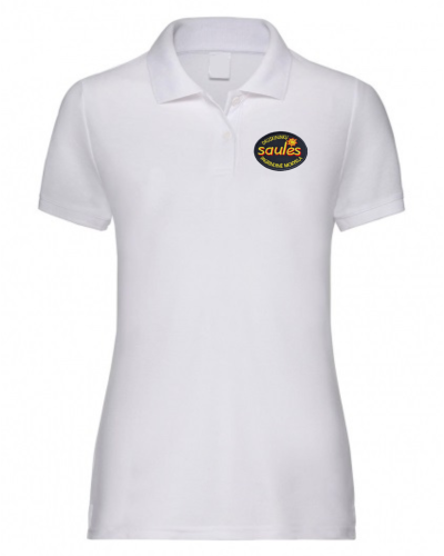 Polo marškinėliai merginoms su emblema