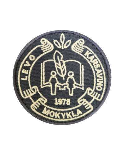 Vilniaus Levo Karsavino mokyklos balta emblema