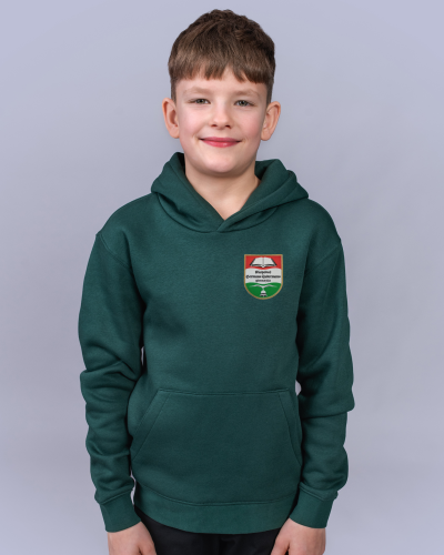 Džemperis su gobtuvu su emblema (5-12 klasės)