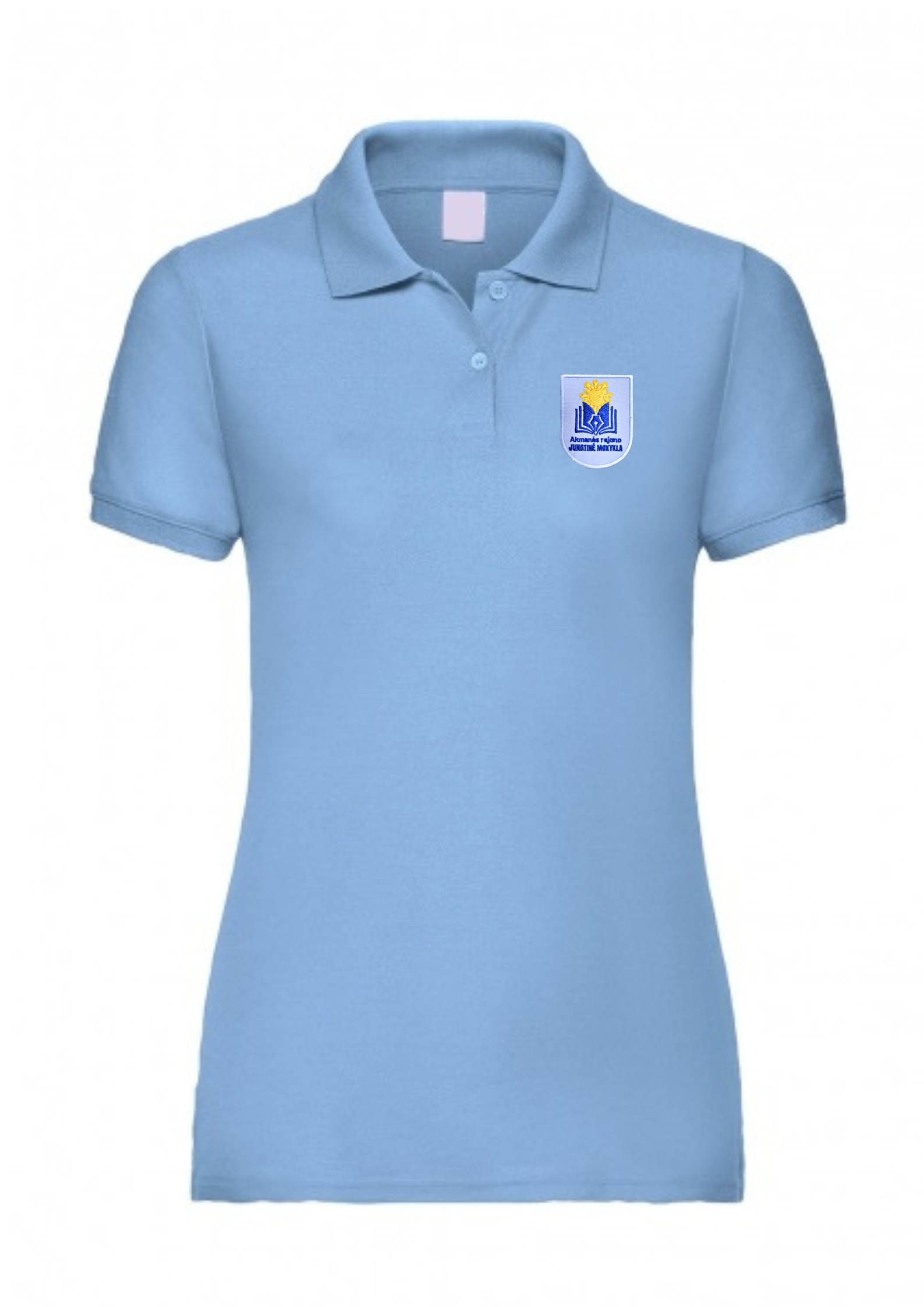Polo marškinėliai merginoms su emblema