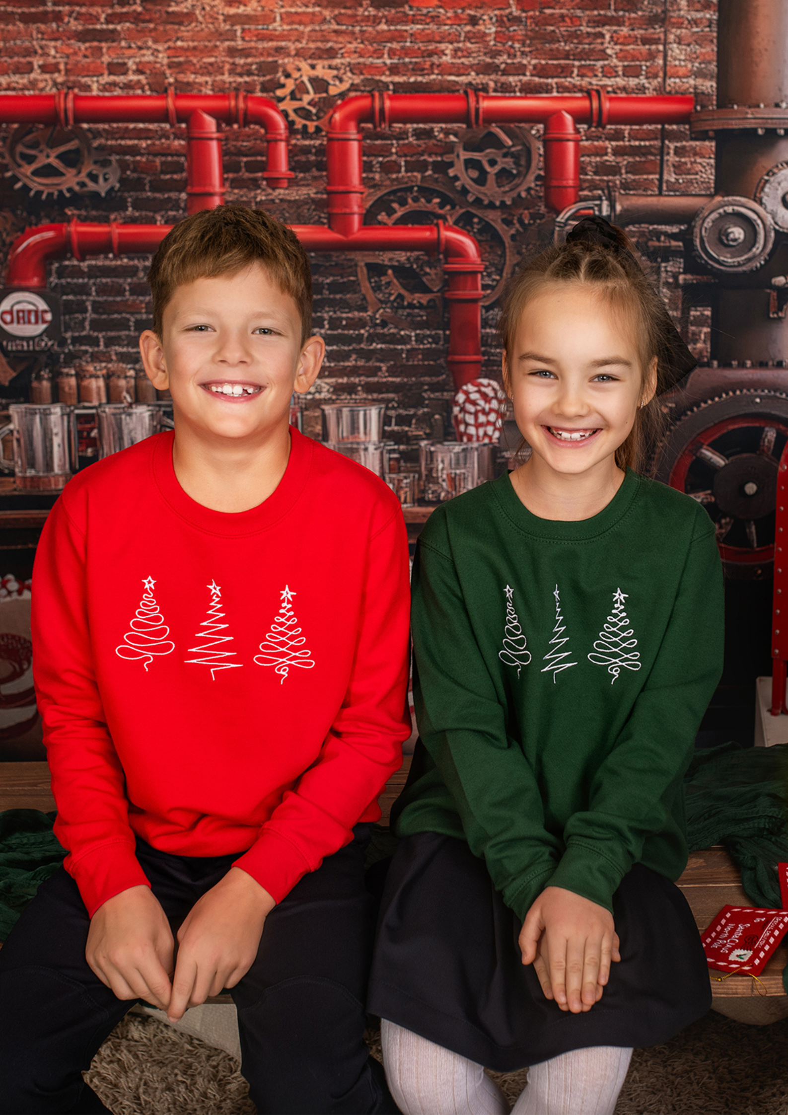 Kalėdinis džemperis be gobtuvo vaikiškas