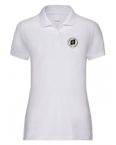 Polo marškinėliai merginoms su emblema