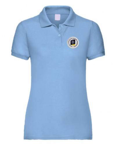 Polo marškinėliai merginoms su emblema