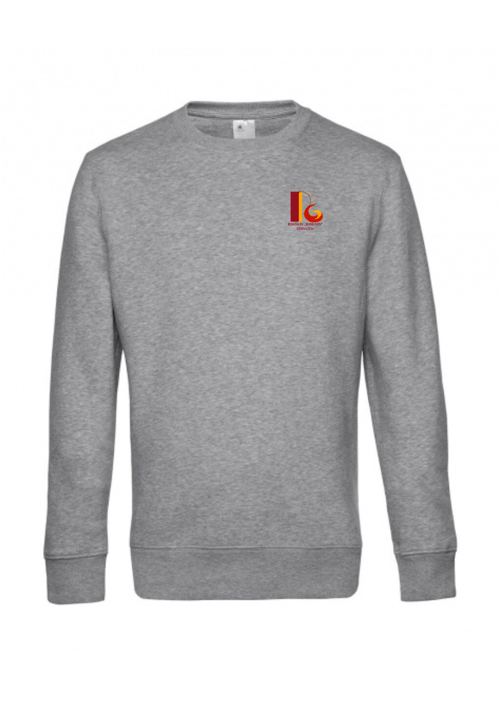 Džemperis be gobtuvo su užrašu