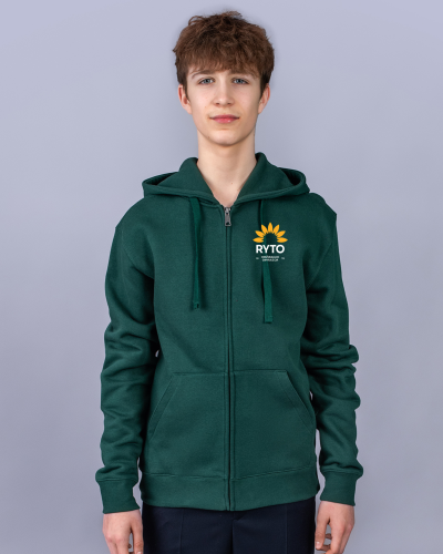 Džemperis užtraukiamas su užrašu