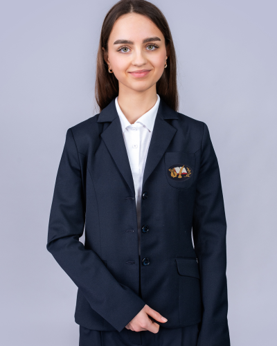 Švarkas mergaitėms su emblema