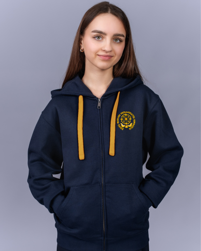 Džemperis užtraukiamas su užrašu