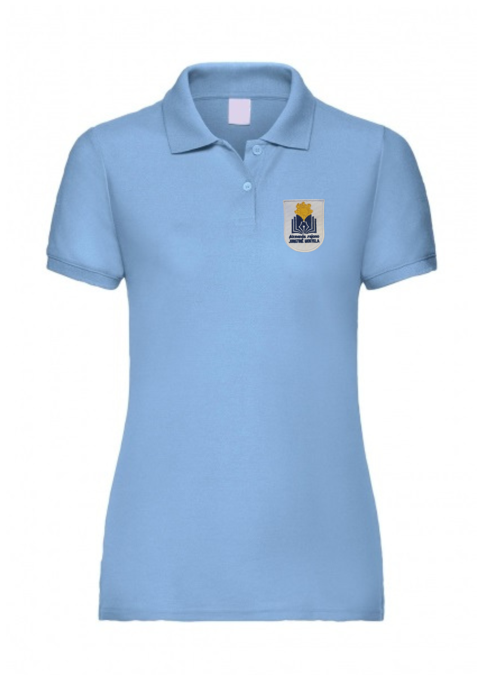 Polo marškinėliai merginoms su emblema