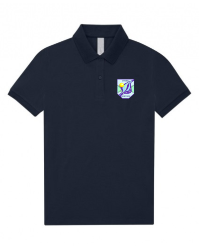 Polo marškinėliai merginoms su emblema
