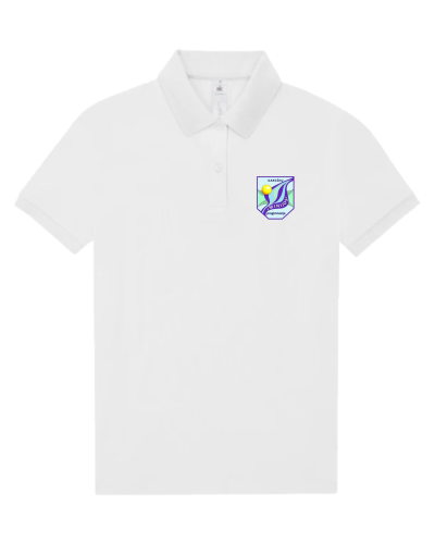 Polo marškinėliai merginoms su emblema